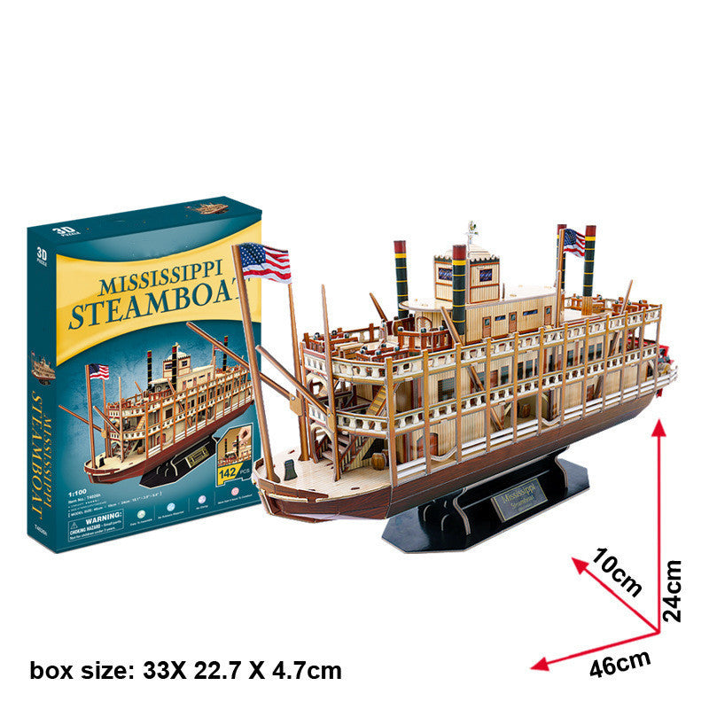 Steamboat Mississippi River Puzzle