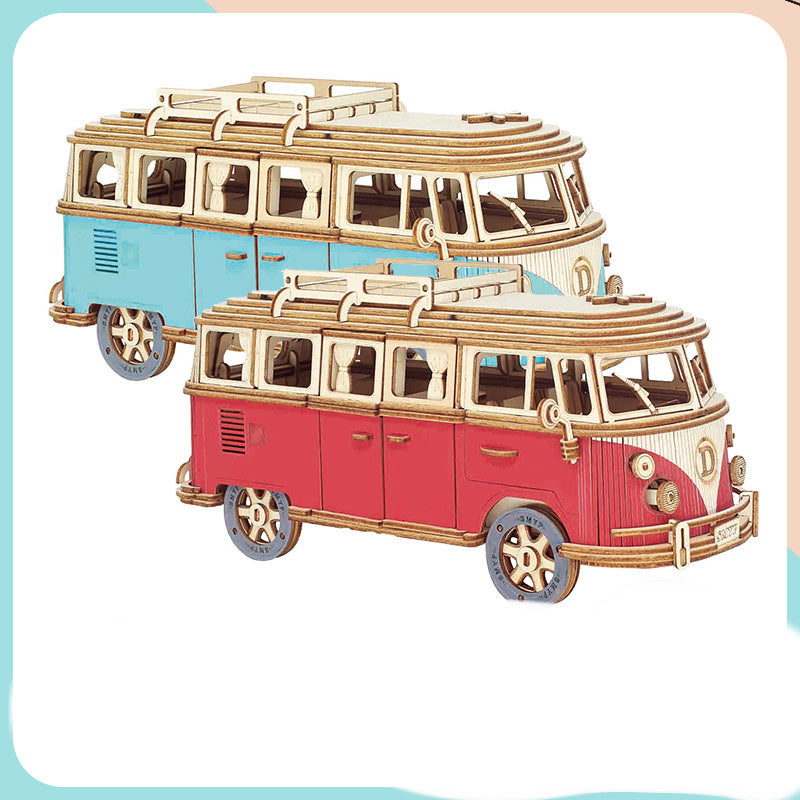 Vw Bus 3D Wooden